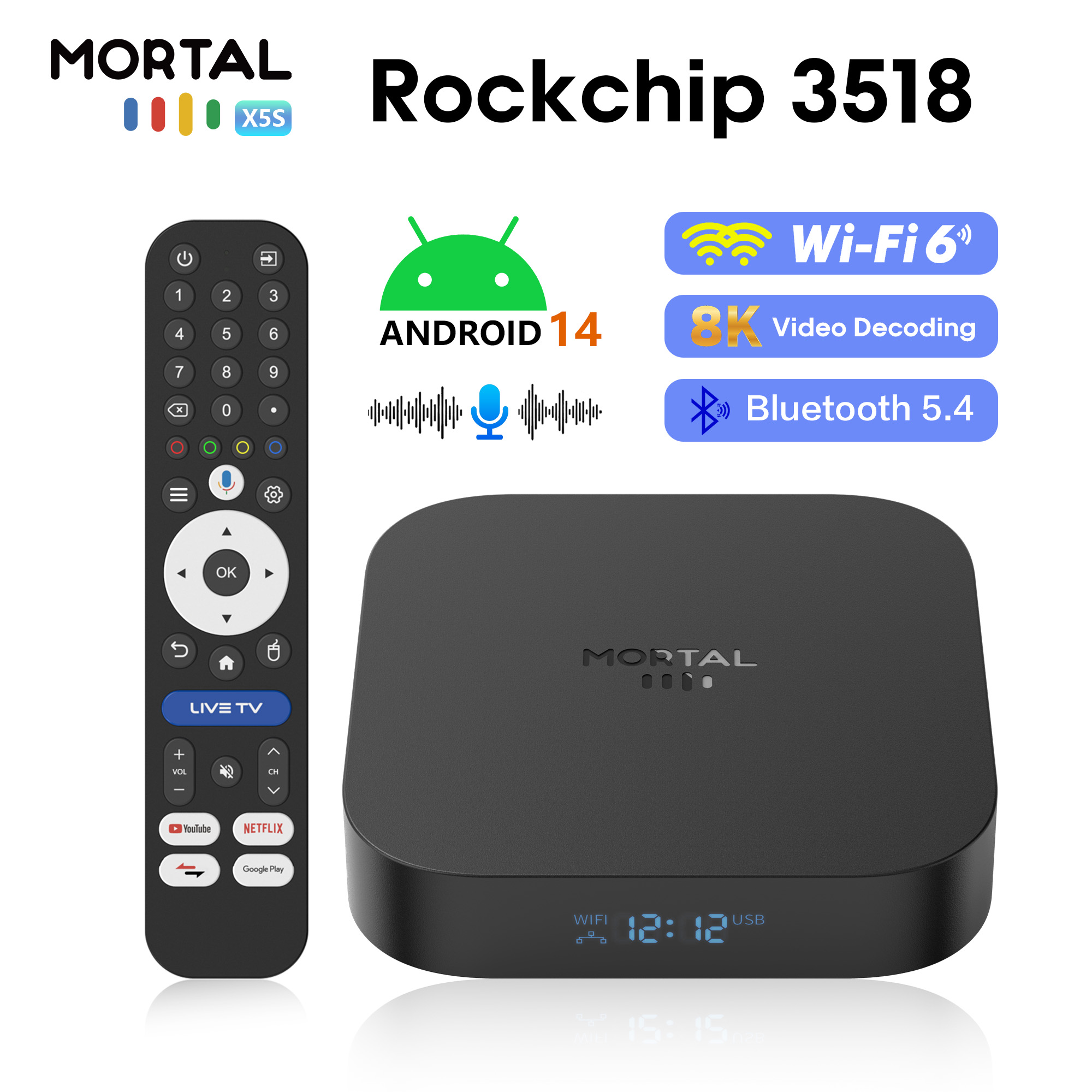 Global X5S Android14 スマートTVボック - Radxa Rock 5B 16Gb のレビューと価格